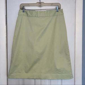 Banana Republic pale lime skirt